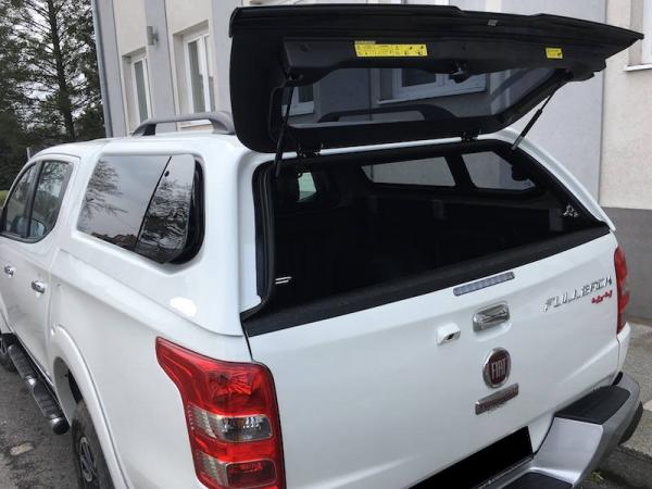 Hardtop mit aufstellbaren Seitenscheiben, in Wagenfarbe lackiert, kabinenhoch, für Mitsubishi L200 Doppelkabiner, Modell 2019